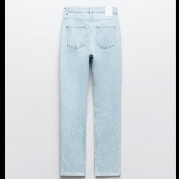 NWT ZARA Z1975 HIGH RISE STRAIGHT JEANS - Picture 5 of 6